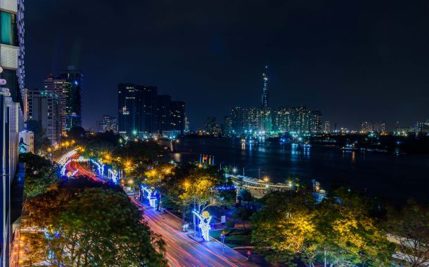 Hồ Chí Minh, night in Vietnam